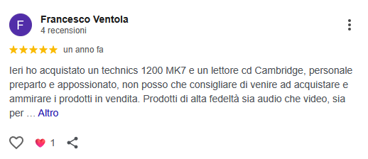Recensione cliente 4